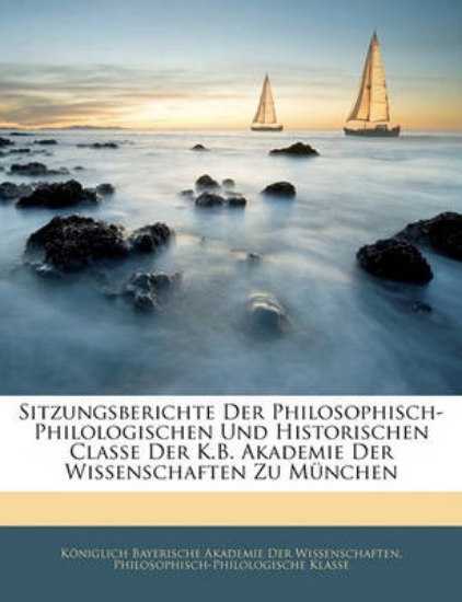 Picture of Sitzungsberichte Der Philosophisch-Philologischen