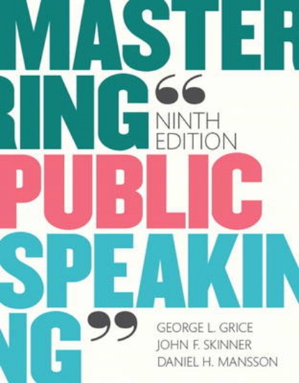Picture of Mastering Public Speaking Plus NEW MyCommunication
