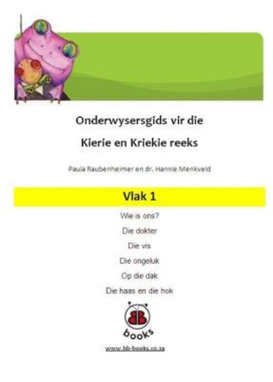 Picture of Kierie en Kriekie reeks : Vlak 1 : Onderwysersgids