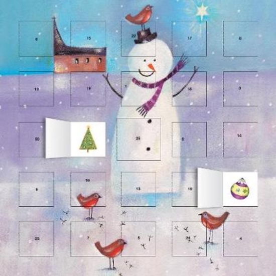 Picture of Snowman and Robin advent calendar (with stickers)