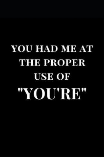 Picture of You Had Me at the Proper Use of You're