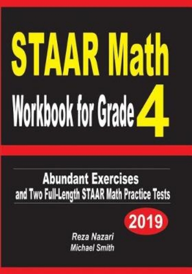 Picture of STAAR Math Workbook for Grade 4
