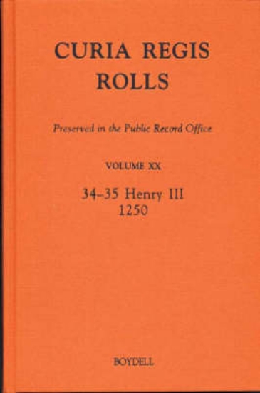 Picture of Curia Regis Rolls preserved in the Public Record O