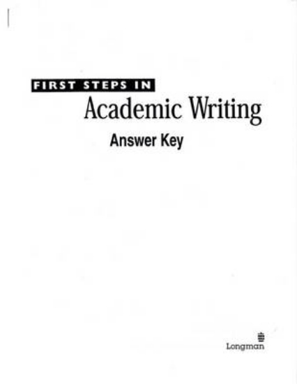 Picture of First Steps in Academic Writing (The Longman Acade