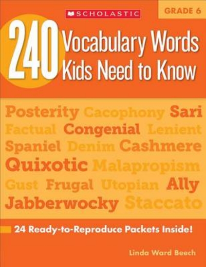 Picture of 240 Vocabulary Words Kids Need to Know: Grade 6