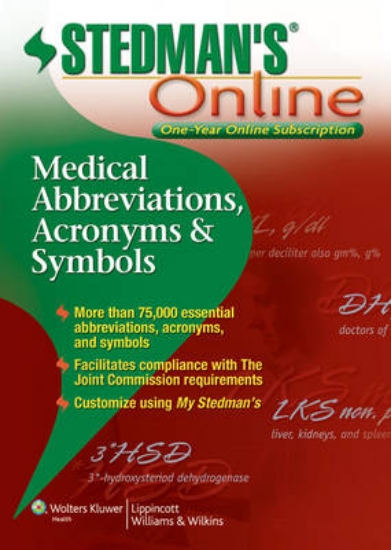 Picture of Stedman's Medical Abbreviations Online