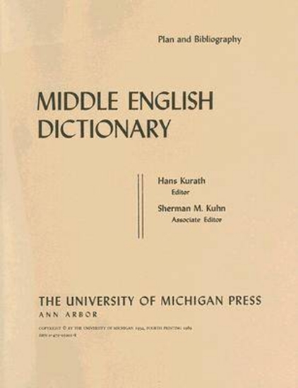 Picture of Middle English Dictionary
