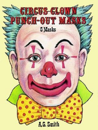Picture of Circus Clown Punch-out Masks: 6 masks