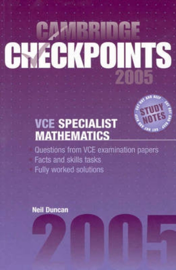 Picture of Cambridge Checkpoints VCE Specialist Mathematics 2
