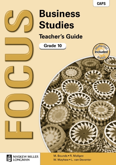 Picture of Focus Business Studies Gr 10 Tg With Question Bank