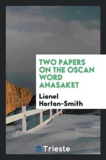 Picture of Two Papers on the Oscan Word Anasaket