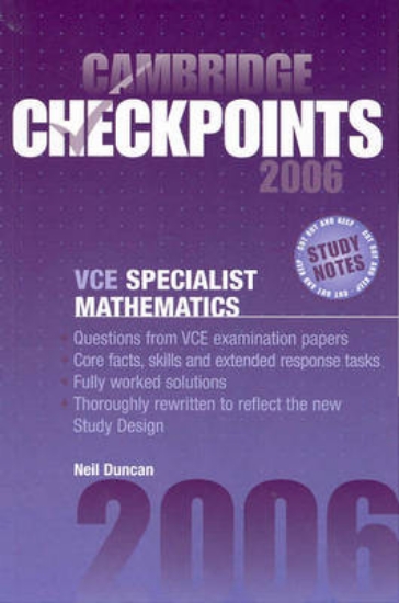 Picture of Cambridge Checkpoints VCE Specialist Mathematics 2
