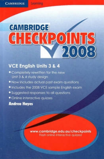 Picture of Cambridge Checkpoints VCE English Units 3 and 4 20