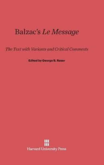 Picture of Balzac's Le Message