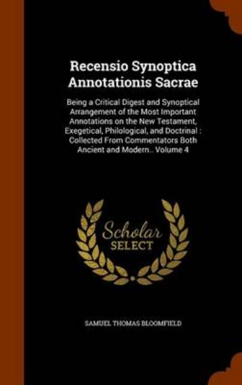 Picture of Recensio Synoptica Annotationis Sacrae