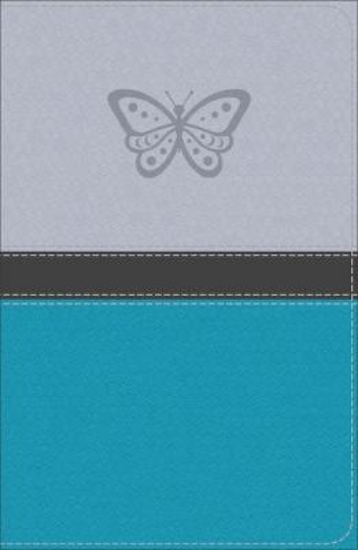 Picture of KJV Study Bible for Girls Silver/Teal, Butterfly D