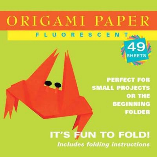 Picture of Origami Paper - Fluorescent Colors - 6 3/4" - 48 S