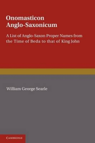 Picture of Onomasticon Anglo-Saxonicum