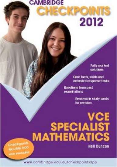 Picture of Cambridge Checkpoints VCE Specialist Mathematics 2
