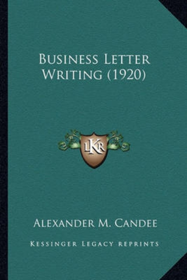Picture of Business Letter Writing (1920)