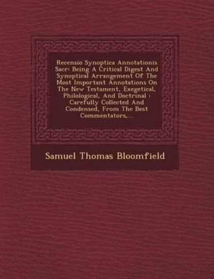 Picture of Recensio Synoptica Annotationis Sacr?