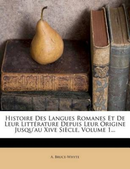 Picture of Histoire Des Langues Romanes Et de Leur Litteratur