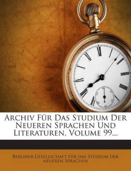 Picture of Archiv Fur Das Studium Der Neueren Sprachen Und Li
