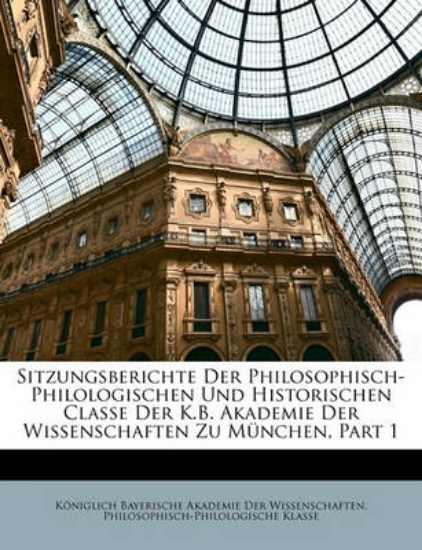 Picture of Sitzungsberichte Der Philosophisch-Philologischen