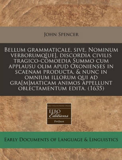 Picture of Bellum Grammaticale, Sive, Nominum Verborumq[ue],