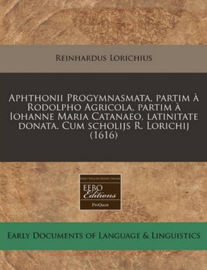 Picture of Aphthonii Progymnasmata, Partim a Rodolpho Agricol