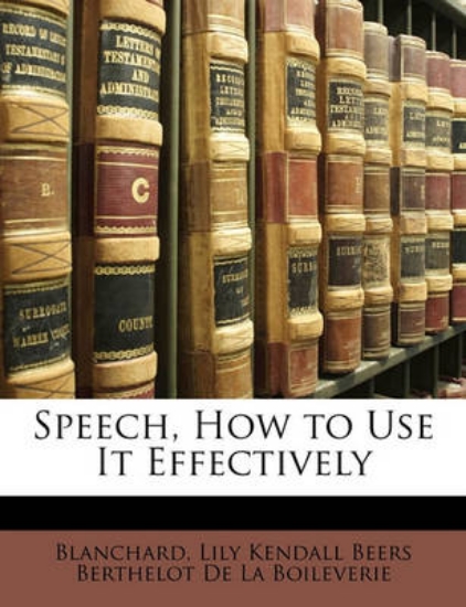 Picture of Speech, How to Use It Effectively