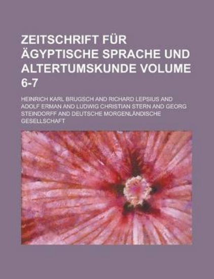 Picture of Zeitschrift Fur Agyptische Sprache Und Altertumsku