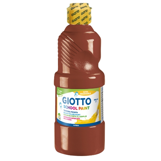 Picture of Giotto Washable Paint 500ml Brown