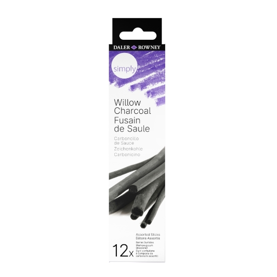 Picture of Daler Rowney Simply Willow Charcoal Set Of 12