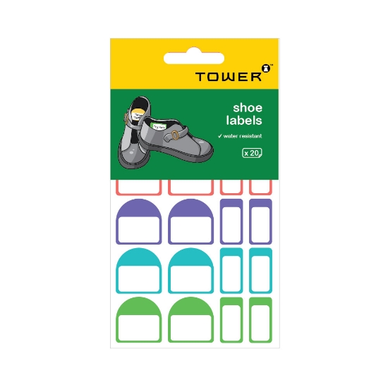 Picture of Tower Stickers Water Resistant Shoe Labels