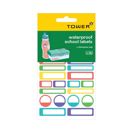 Picture of Tower Waterproof School Labels
