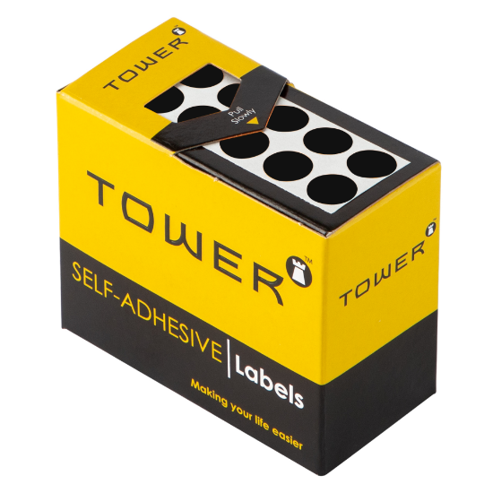 Picture of Tower Colour Code Labels Roll C10 Black
