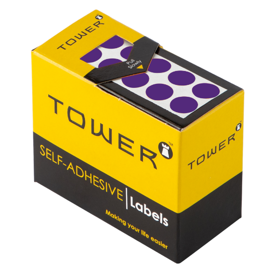 Picture of Tower Colour Code Labels Roll C10 Purple