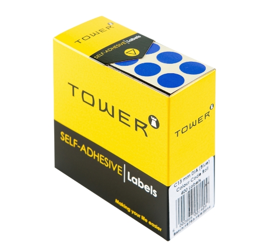 Picture of Tower Colour Code Labels Roll C13 Blue