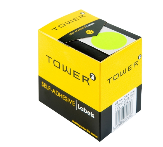 Picture of Tower Colour Code Labels Rolls C32 Lime Green