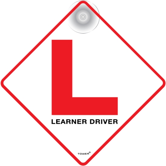 Picture of Tower 135 x 135mm ABS Learner Driver Sign