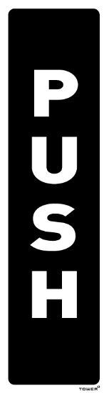 Picture of Tower Sign Push Vertical