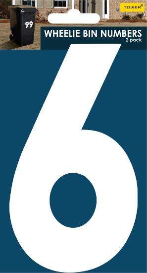 Picture of Tower Wheelie Bin Number - 6 - 170mm