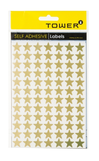 Picture of Stars 2 Sheets Gold 168 Labels
