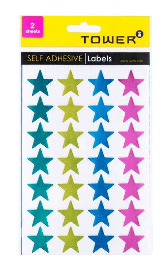 Picture of Stars Large 2 Sheets Mixed Metallic 56 Labels