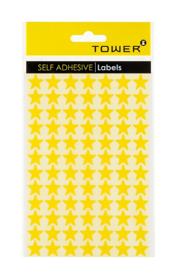 Picture of Stars 2 Sheets Yellow 168 Labels