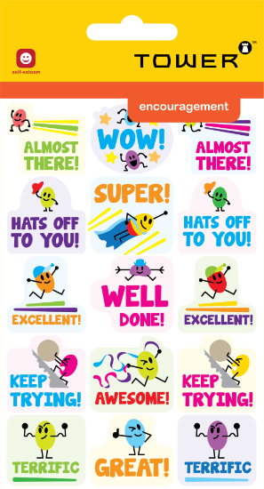 Picture of Tower Jelly Bean Stickers 5 Sheets